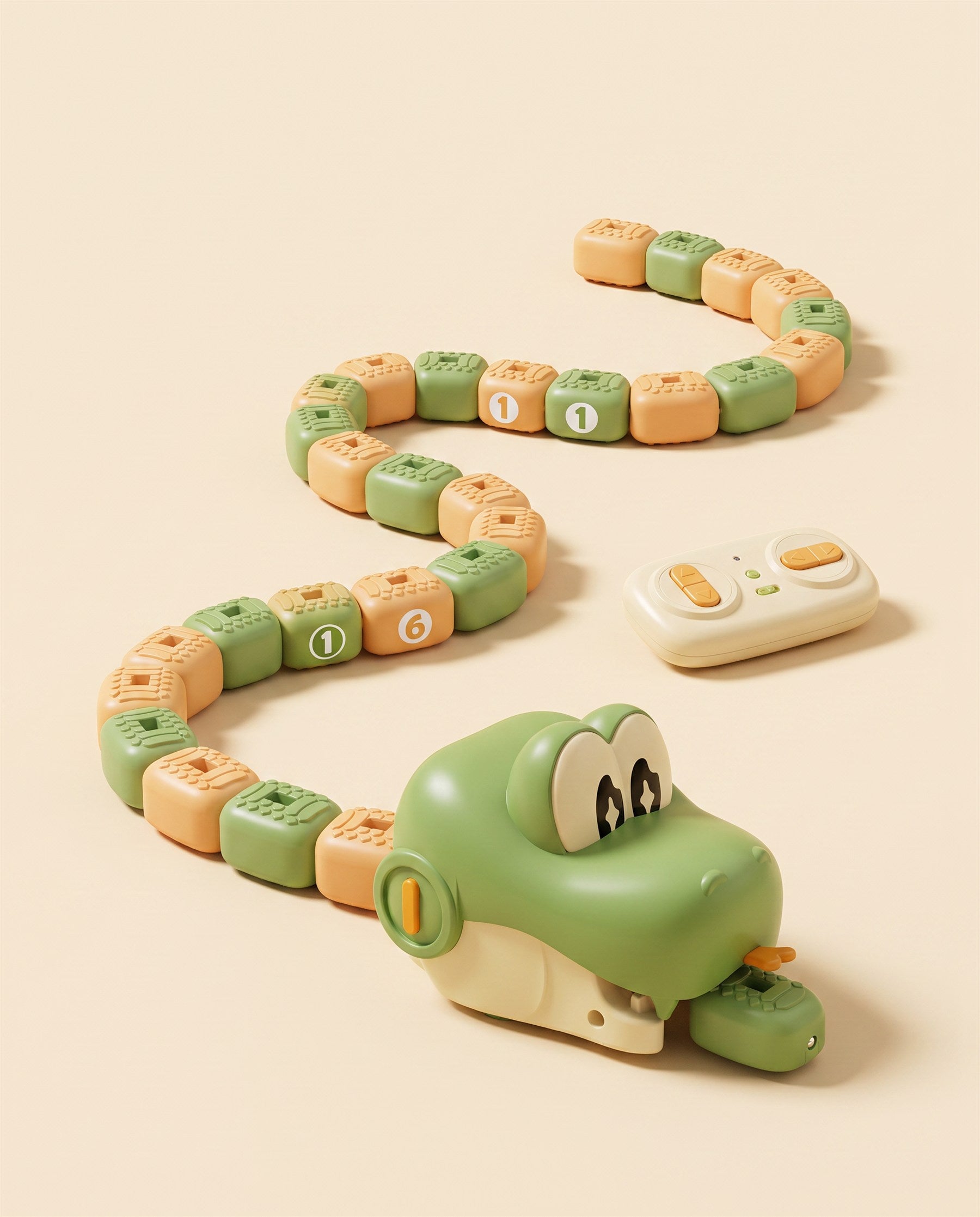 The classic Snake game, now loose on your floor